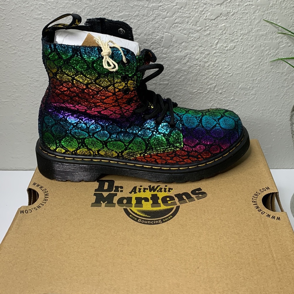 JUNIOR 1460 PASCAL METALLIC BOOTS